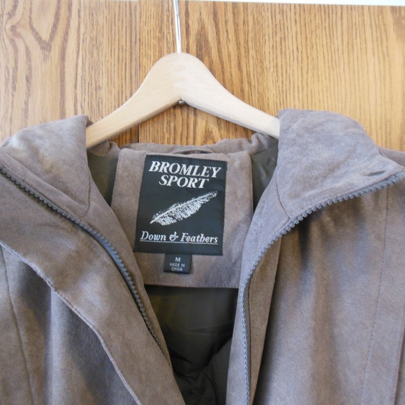 Mens Medium Bromley Sport Coat Suede Down  Feather - Picture 5 of 8